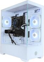 "CYBERPOWERPC Wyvern" žaidimų kompiuteris - "Intel Core i5-12400F", "Nvidia RTX 5060 Ti" 8GB, 16GB RAM, 1TB NVMe SSD, 650W 80+ maitinimo šaltinis, "Wi-Fi", "Windows 11", "Prism Panoramic RGB White