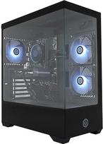 "CYBERPOWERPC Wyvern" žaidimų kompiuteris - "Intel Core i5-12400F", "Nvidia RTX 5060 Ti" 8GB, 16GB RAM, 1TB NVMe SSD, 650W 80+ maitinimo šaltinis, "Wi-Fi", "Windows 11", "Prism Panoramic RGB", juodas