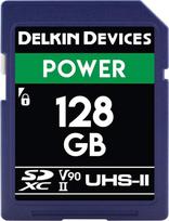 "Delkin Devices" 128GB "Power SDXC UHS-II" (U3/V90) atminties kortelė
