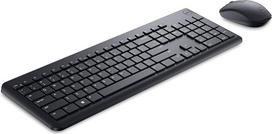 "Dell Pro KM555" klaviatūros ir pelės rinkinys - kompaktiškas, tylus, QWERTZ išdėstymas, dviejų režimų belaidis ryšys, 4020 DPI pelė, 18 programuojamų klavišų, "Smart Connect", "Copilot" mygtukas, juodas