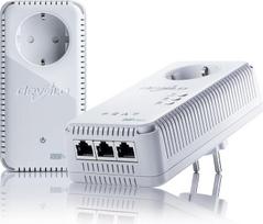 "Devolo dLAN 500 Wireless+" (500Mbit/s, "WiFi" kartotuvas, maitinimo linija), baltas