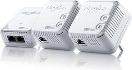 "Devolo dLAN® 500 Duo Powerline" adapteris (500Mbps, 2 LAN prievadai, kompaktiškas korpusas) - baltas (ES kištukas)
