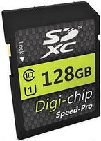 "Digi Chip" 128GB SDXC 10 klasės atminties kortelė, skirta Nikon D3100, Nikon D3400, Nikon D3500, Nikon D5600, Nikon D7500 ir Nikon 850 skaitmeniniams veidrodiniams fotoaparatams