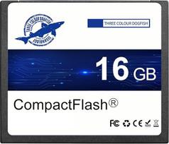 "Dogfish Compact Flash Card" 16GB 400X CF atminties kortelė, skirta profesionaliai fotografijai ir seniems DSLR fotoaparatams