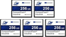 "Dogfish Compact Flash" kortelė, 256MB, 5 pakuotės, aukštos kokybės pramoninė CF atminties kortelė su SLC NAND Flash atmintimi, skirta pramoniniams kompiuteriams, CNC mašinoms, seniems fotoaparatams