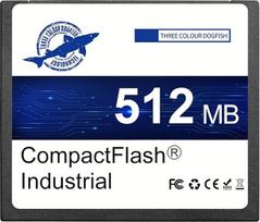 "Dogfish" 512MB "Compact Flash" kortelė Didelio našumo pramoninė CF I tipo atminties kortelė FAT16, skirta pramoninei įrangai ir senoviniams skaitmeniniams fotoaparatams