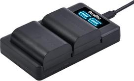 "DuraPro" 2 x 2650 mAh LP-E6 LP E6 LP-E6 LP-E6N akumuliatoriai + LED USB dvigubas įkroviklis, skirtas "Canon" LP-E6 LP-E6N; "Canon EOS 5D Mark II/III,5DS,5DS R,6D,7D,7D Mark II,60D,60Da,70D,80D,XC10,XC15,Blackmagic 4K/ 6K fotoaparatams