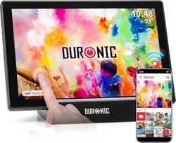 "Duronic PF1D BK" skaitmeninis nuotraukų rėmelis, "Frameo WiFi" nuotraukų rėmelis su 32GB atmintimi, baltas nuotraukų rėmelis su prijungimo stotele, 10 colių ekranas, 800 x 1280 IPS skiriamoji geba, vertikalus ir horizontalus