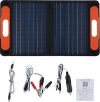 "Eacam Solarpanel-Ladepanel", saulės kolektorius, saulės kolektorius, IP65, Wasserdichtes Polykristallines Solarpanel mit Stützständer-Montagehalterung (1)