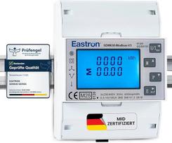 "Eastron SDM630Modbus-V3" trifazis skaitiklis Skaitmeninis trifazis elektros skaitiklis, montuojamas ant DIN bėgio, daugiafunkcinis, dvikryptis, su 2x S0, RS485 Modbus-RTU