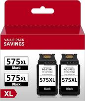 "Economink PG-575XL" juodos spalvos rašalo kasetė - suderinama su "Canon PIXMA TS3550i TS3551i TS3750i TS3751i TS3752i TR4750i TR4751i TR4755i TR4756i" - 575 ir 575XL rašalo kasetės pakaitalas - kelios pakuotės