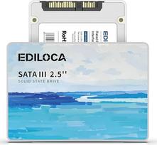 "Ediloca ES580E" SSD 120GB, vidinis 2,5 colio SSD SATA III kietasis diskas, 400MB/s skaitymo greitis, kietasis diskas greitam duomenų perdavimui, kietosios būsenos diskas nešiojamiesiems ir staliniams kompiuteriams