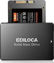 "Ediloca" 4 TB SSD, vidinis SSD kietasis diskas, 2,5 colio SATA III, iki 550MB/s, 3D NAND QLC, suderinamas su nešiojamaisiais ir staliniais kompiuteriais (ES106 Black)