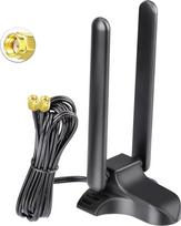 "Eightwood WiFi 6E" antena WLAN signalo stiprintuvas Trijuostė magnetinė bazė su RP-SMA 2M prailginimo kabeliu, skirta "Wi-Fi" maršrutizatoriaus kortelėms PCI kortelė PC "Bluetooth" motininė plokštė
