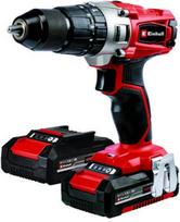 "Einhell TE-CD 18/2 Li-I Kit Power X-Change" 18 V akumuliatorinio gręžimo su plaktuku rinkinys - raudonas