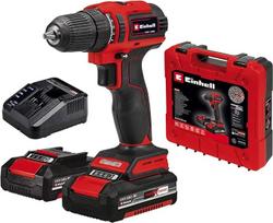 "Einhell" akumuliatorinis gręžtuvas TE-CD 18/40 Li BL (2 x 2,0 Ah) Power X-Change (ličio jonų, 18 V, 40 Nm, bešepetėlinis variklis, 2 greičių pavara, greičio elektronika, 2 x 2,0 Ah PXC akumuliatoriai ir greitasis įkroviklis)