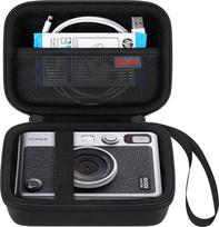 "Elonbo" fotoaparato dėklas, suderinamas su "Fujifilm Instax Mini EVO" momentiniu fotoaparatu, fotoaparato objektyvo dangteliu, nuotraukų spausdintuvu, kelioniniu apsauginiu laikikliu, juodas