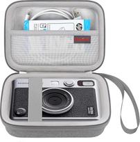 "Elonbo" fotoaparato dėklas, suderinamas su "Fujifilm Instax Mini EVO" momentiniu fotoaparatu, fotoaparato objektyvo dangteliu, nuotraukų spausdintuvu, kelioniniu apsauginiu laikikliu, pilkas