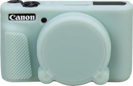 "Elonbo" minkštas silikoninis dėklas "Canon PowerShot SX740/SX730" skaitmeniniam fotoaparatui su nuimamu objektyvo dangteliu "Jelly Green