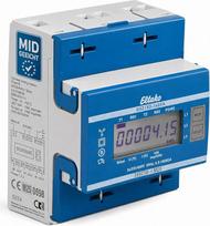 "Eltako DSZ15D" trifazis skaitiklis MID, kalibruotas 3 x 80 A su S0 sąsaja, elektroninis elektros energijos skaitiklis, skirtas montuoti ant DIN bėgio, 3 fazių elektros energijos skaitiklis, tiesioginis matavimas, 2 tarifų elektros energijos skaitiklis MI