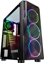"Empire Gaming Diamond" kompiuterio korpusas, "Gamer ARGB Medium ATX Tower" korpusas, pagamintas iš deimantinio stiklo ir apsauginio stiklo šoninių durelių, 4 ventiliatoriai, 5 V LED RGB adresuojami, 120 mm