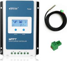 "EPEVER MPPT" saulės energijos įkrovos reguliatorius 10A 12V/24V automatinis darbas Max PV 60V saulės kolektorių reguliatorius su skystųjų kristalų ekranu, skirtas gelio AGM užliejamoms sandarioms ličio baterijoms (Tracer1206AN)