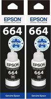 "Epson" originali T6641 "EcoTank" rašalo kasetė, viena pakuotė, juoda, standartinė (2 vnt.)
