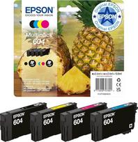 "Epson" originalus 604 ananasų rašalas, 4 spalvų standartinė pakuotė, XP-2200 XP-2205 XP-3200 XP-4205 WF2910DWF WF2930DWF WF2930DWF WF2950DWF, "ReadyPrint Flex" rašalo tarifai
