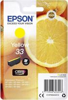 "Epson" originalus 33 oranžinės spalvos rašalas, XP-530 XP-630 XP-635 XP-830 XP-540 XP-640 XP-645 XP-900 XP-7100
