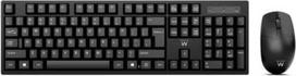 "Ewent" belaidės klaviatūros ir pelės rinkinys Itališkas QWERTY išdėstymas, skirtas nešiojamiesiems kompiuteriams "Windows", vienas USB imtuvas, juodas