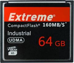 "Extreme Compact Flash" atminties kortelė 64GB didelės spartos CF kortelė profesionaliems fotografams, videografams, entuziastams