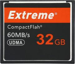 "Extreme" 32GB "Compact Flash" atminties kortelė, originali CF kortelė profesionaliems fotografams, videografams, entuziastams