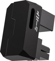 "EZDIY-FAB Shield" serijos 8 kontaktų PCIe GPU maitinimo adapteris, 180 laipsnių kampu pasukta jungtis, aliuminio dizainas, skirtas standartinio tipo vaizdo plokštėms, juodas, 1 pakuotė