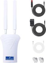 "Falcon LTE Router" 4G "Combo LTE" antena su 150Mbit mobiliuoju WLAN maršrutizatoriumi ir priedų paketu, skirtu karavanui I kemperiui I autobusui I valčiai I furgonui I lengvajam automobiliui I sunkvežimiui Wi-Fi WLAN maršrutizatorius be SIM kortelės