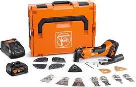 "Fein Multimaster AMM 500 Plus Top Battery 4.0 Ah AS" (18 V, priedų rinkinys + akumuliatorius 4.0 Ah AMPShare, "StarlockPlus", skirtas pjauti / šlifuoti medieną ir metalą, daugiafunkcinis įrankis "L-Boxx" dėžutėje) 71293861000