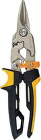 "Fiskars PowerGear" 1027207 Skardos žirklės tiesaus kirpimo, iki 40 % galingesnės, 25 cm ilgio, plieninės/plastikinės, juodos/apelsininės spalvos