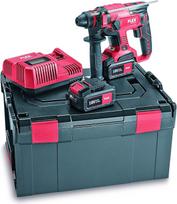 "Flex CHE 18.0-EC/5.0" akumuliatorių rinkinys (18 V, 5 Ah, 1,7 J, tuščiosios eigos greitis 0-1400 /min, smūgių dažnis be apkrovos 0-4500/min, SDS-plus) 461768
