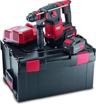 "Flex CHE 2-26" akumuliatorinis kombinuotas gręžtuvas su plaktuku 18.0-EC/5.0 rinkinys (Borhammer 18 V, 5 Ah, 2,6 J, tuščiosios eigos greitis 0-980 /min, smūgių dažnis be apkrovos 0-4350/min, SDS-Plus) 478474