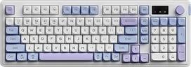 "flintronic" žaidimų klaviatūra, 80 % mechaninė klaviatūra, "Gasket" žaidimų klaviatūra "Bluetooth/2.4G/USB-C RGB", QWERTY išdėstymas, žaidėjų klaviatūra su OLED išmaniuoju ekranu ir mygtukais, skirta kompiuteriui / nešiojamajam kompiuteriui / PS4 / PS5 /