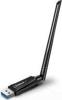"Foktech WiFi Dongle AC1300 802.11AC belaidžio tinklo WiFi adapteris su dviejų dažnių 2,4 GHz/5 GHz stipria antena staliniams kompiuteriams, nešiojamiesiems kompiuteriams, palaikantis "Windows 10/8.1/8/7/Vista/XP", "Mac OS 10.9-10.15