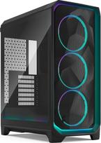 "Fractal Design Meshify 3 Ambience Pro RGB Black TG Light Tint" - žaidimų kompiuterių korpusas - "Facet Mesh" priekinė dalis - 2 kartos ARGB apšvietimas per "Adjust Pro Hub" - trys RGB "Momentum 14" ventiliatoriai