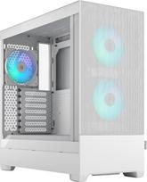 "Fractal Design Pop Air RGB White" - grūdintas stiklas, skaidrus atspalvis - "Honeycomb" tinklelio priekis - TG šoninis skydelis - trys 120 mm Aspect 12 RGB ventiliatoriai - ATX High Airflow Mid Tower kompiuterių žaidimų korpusas