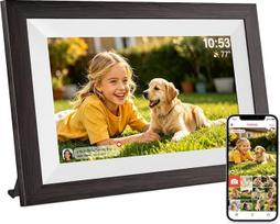 "Frameo" skaitmeninis nuotraukų rėmelis WLAN 10,1 colio elektroninis nuotraukų rėmelis 32GB elektrinis nuotraukų rėmelis HD IPS jutiklinis ekranas automatinis pasukimas galimas tvirtinimas ant sienos dalytis nuotraukomis per "Frameo" programėlę
