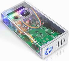 "Freenove" kompiuterio korpuso rinkinys, skirtas "Raspberry Pi 5" (neįtrauktas), M.2 NVMe SSD lizdas 1231MB/s, 5 MP kamera, 0,96 colio OLED ekranas, įmontuoti stereofoniniai garsiakalbiai, 3,5 mm ir optinis garsas (S/PDIF)