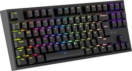"Genesis Thor 404 TKL" mechaninė žaidimų klaviatūra QWERTZ - laidinė 80 % klaviatūra su "Kailh Box Brown V2" jungikliais, "Hot-Swap", RGB apšvietimas, dvigubos injekcijos klavišai, USB-A, juoda