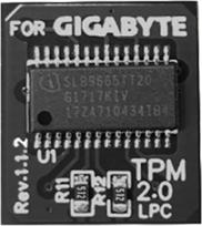 "Gigabyte GC-TPM20" platformos "Gigabyte" GC-TPM20 platformos priedų TPM 2.0 LPC 12 kontaktų (12 kontaktų) apsaugos modulis