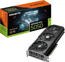 "Gigabyte GeForce RTX 5050 Gaming OC 8G" vaizdo plokštė - 8GB GDDR6, 128 bitų, PCI-E 5.0, 2632 MHz branduolio taktinis dažnis, 2 x DP, 2 x HDMI, NVIDIA DLSS 4, GV-N5050GAMING OC-8GD