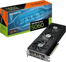 "Gigabyte GeForce RTX 5060 Eagle MAX OC 8G" vaizdo plokštė - 8GB GDDR7, 128 bitų, PCI-E 5.0, 2550 MHz branduolio taktinis dažnis, 3x DisplayPort, 1x HDMI, NVIDIA DLSS 4, GV-N5060EAGLEMAX OC-8GD