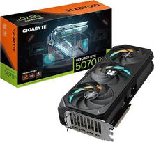 "Gigabyte GeForce RTX 5070 Ti Gaming OC 16G" vaizdo plokštė - 16GB GDDR7, 256 bitų, PCI-E 5.0, 2588 MHz branduolio taktinis dažnis, 3 x DP 2.1a, 1 x HDMI 2.1b, NVIDIA DLSS 4, GV-N507TGAMING OC-16GD