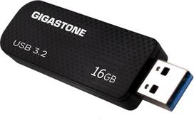 "Gigastone GS-U316GSLBL-R" 16GB "Professional Series" USB 3.0 didelės spartos USB 3.0 atmintinė be dangtelio, juoda